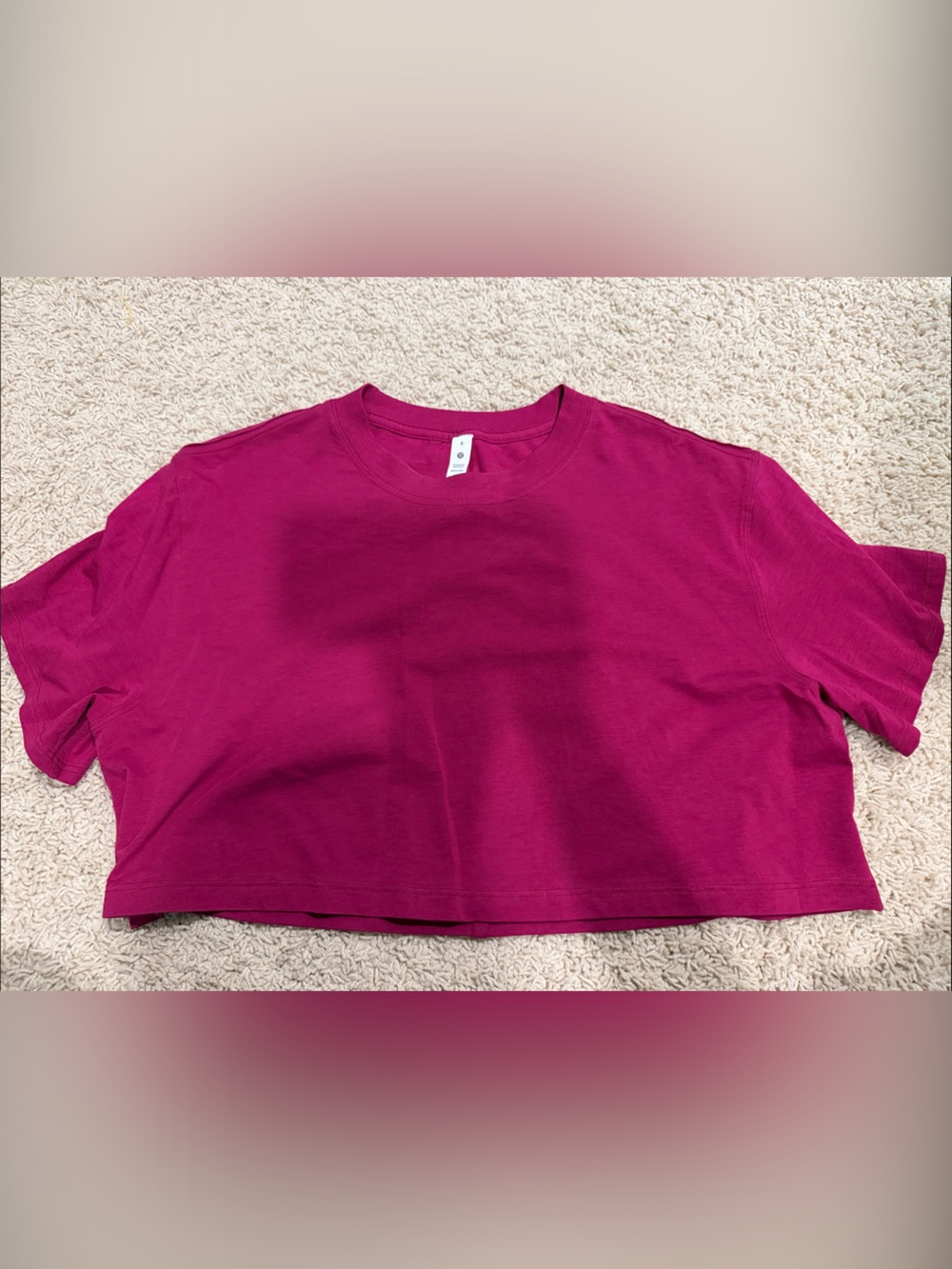 Kids Magenta Crewneck Tee